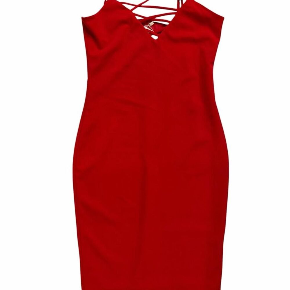 Donna Richardson red bodycon dress